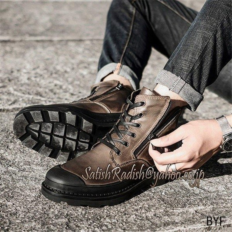 ワークブーツ メンズ レーシングブーツ バイクシューズ ツーリング 防寒 防水 ライディング サイドジップ 大きいサイズ 紳士靴 春秋冬 通販 Lineポイント最大0 5 Get Lineショッピング