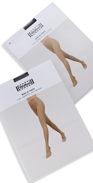 Wolford 14994 Neon 40 Tights Duo Pack Black L