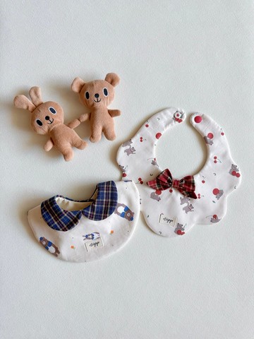 Tanpopo 手作寶寶小物 | 復古學院系列圍兜