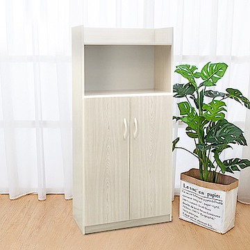 Boden-防潮防蛀 防水塑鋼2.1尺二門上開放鞋櫃(五色可選)-64x33x127cm