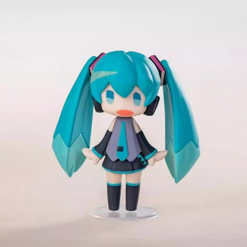 Q版 積木初音 初音未來 站姿 盒裝 動漫手辦 模型擺件