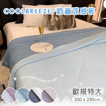 BELLE VIE 歐規特大 CoolBreeze 奶蓋綿綿涼感被 【200X230cm】涼感紗 薄被 夏被 涼被