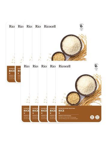 Nature Recovery Moisturizing Gentle Rice Sheet Mask 23g x 10 sheets