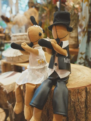 【熱門預購】R4T KOKOPELLI 婚禮套組 (附箱子)1對