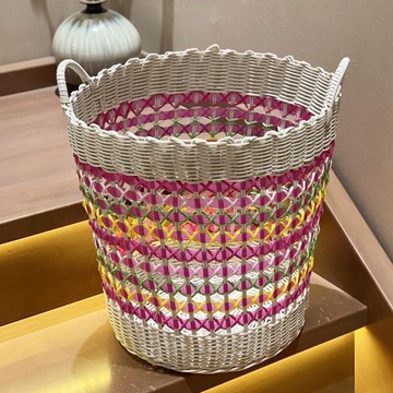 楓林宜居 輕奢臟衣籃家用收納筐洗衣籃藤編籃裝放衣物玩具的框網紅款衣簍桶