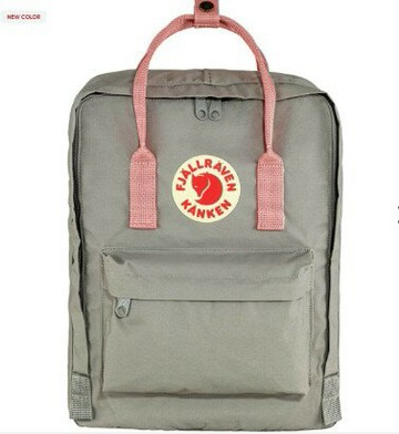 ├登山樂┤瑞典Fjallraven Kanken Classic 背包 # FR23510-021-312 霧灰/粉紅