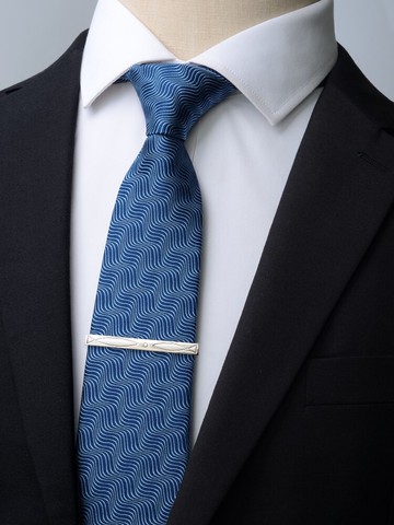 藍色桑蠶絲領帶男士正裝商務高端真絲英倫高級男式高檔手打禮盒裝