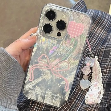 羽紗粉色蝴蝶 防摔 適用蘋果iPhone 16 15 14 13 12 11 Pro max XR XS 8 7P手機殼
