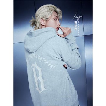 BONELESS圓弧哥特字母連帽衛衣