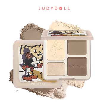 Judydoll 橘朵 修容盤 迪士尼高光修容一件式盤綜合盤啞光提亮陰影鼻影 迪士尼限定修容 米老鼠 唐老鴨