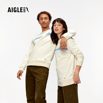 【AIGLE】聯名長袖T恤｜AG-FN293A130 白色