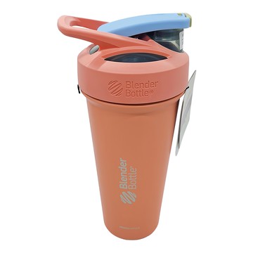 Blender Bottle Sleek SS 按壓式不銹鋼搖搖杯  暖蜜桃  740ml  1個