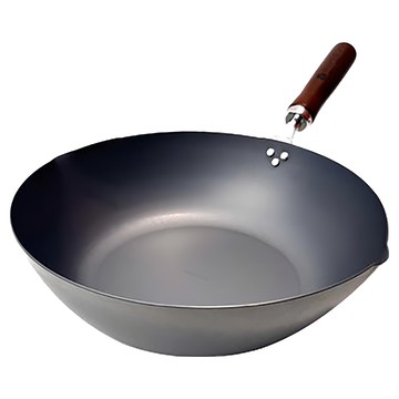 Beauty Life YOKOYAMA 燕熟系列 窒化鐵炒鍋 CTT-100  28cm  黑色  1個