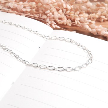 ART64 純銀 橄欖圈鍊(2.8mm中鍊) 28吋 925純銀項鍊 搭配鍊 銀鍊子 女生項鍊