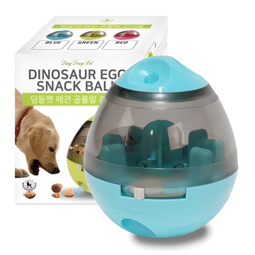 DING DONG PET 寵物恐龍蛋零食球 IQ玩具  藍色  9.5 x 12.5cm  1個