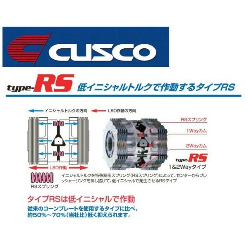 クスコ type RS Spec-F LSD 2way(1＆2way) LSD 181 FT2 リア スバル インプレッサ WRX-RA STi  Ver.1/2 GC8 EJ20 アプライドC センターDCCD車 MT