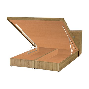 IHouse-經濟型房間組二件(床頭箱+後掀床底)-雙人5尺梧桐