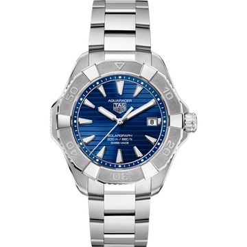TAG HEUER 豪雅 AQUARACER PROFESSIONAL 200米太陽能石英手錶(WBP1117.BA0047)x藍40mm