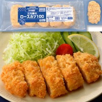  三元豚のロースカツ 100G 10食入 冷凍 5セット