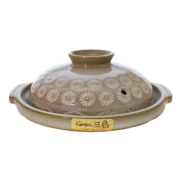 GINPO 銀峯 三島陶板鍋 6號 -日本製 20.7cm長x19cm寬x8.5cm高  1個