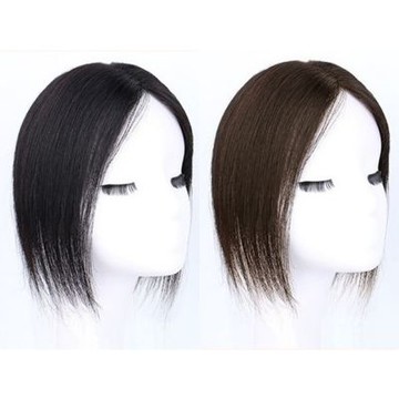 [米蘭精品] 現貨+預購 女真髮髮片補髮塊透氣假髮片輕量假髮免打理隱形增髮量假髮接髮-頭頂補髮2色74jg10