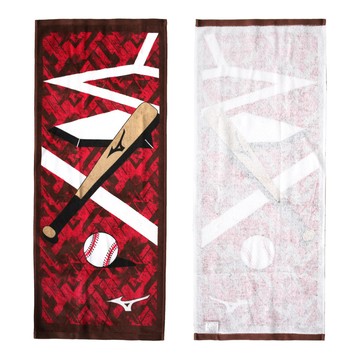 mizuno 日製運動毛巾-純棉 海邊 游泳 戲水 慢跑 美津濃 桃紅棕黑白