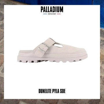 PALLADIUM DUNELITE PYLA SDE 麂皮穆勒拖鞋 淺灰 74454-096 - US9 (27cm)
