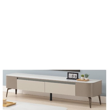 AS DESIGN雅司家具-現切奶茶玻璃矮櫃-180*40*42cm