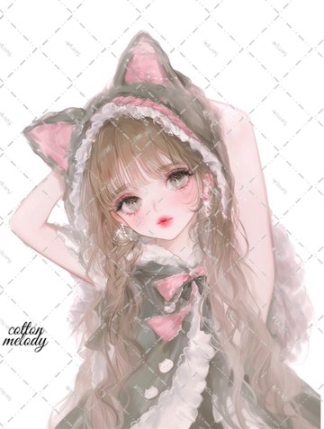 original sticker no.6710 人物貼紙 原創貼紙 人物貼紙 女孩貼紙 原創人物貼紙