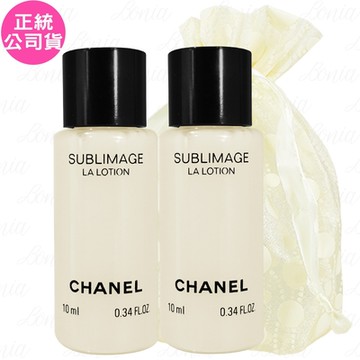 CHANEL 香奈兒 奢華金燦賦活凝露(10ml)*2旅行袋組(公司貨)