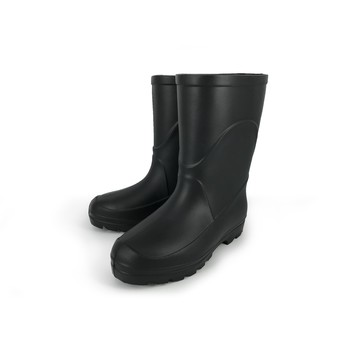 精選中筒靴輕量雨鞋 MIT台灣製造 女鞋 女靴 雨靴 防水鞋 簡約 一體成型 控溫 EVA 無內襯 舒適 耐磨 止滑 黑