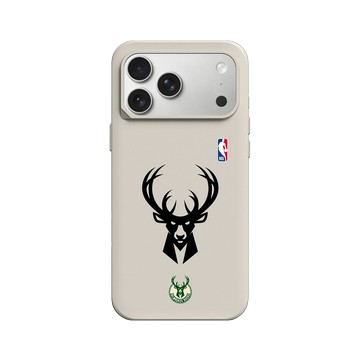 iPhone 17 Pro Max SolidX 貝殼灰 - NBA - B&W-密爾瓦基公鹿 Milwaukee Bucks B&W