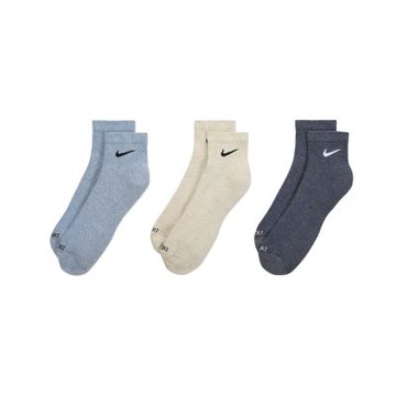 Nike 休閒襪 Everyday Plus Cushioned 藍 米 灰 短襪 襪子 3雙入 SX6890-901