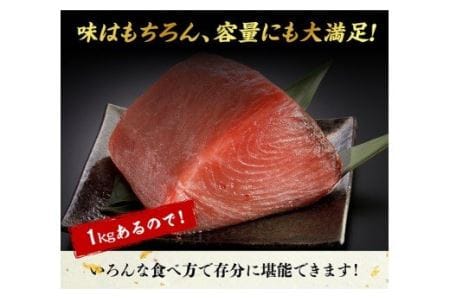 漁協直送！キハダマグロブロック（生）1kg