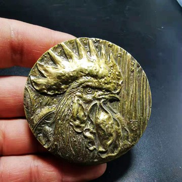 【雞生肖銅章】古玩收藏純銅十二生肖銅章擺件精美工藝品禮品真銅