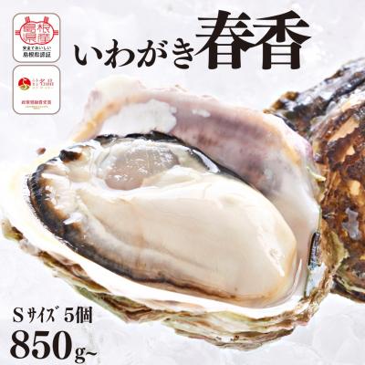 ふるさと納税 海士町 いわがき春香 計850g〜1.1kg Sサイズ5個 生食可 CAS冷凍 牡蠣 岩牡蠣 かき 認証取得