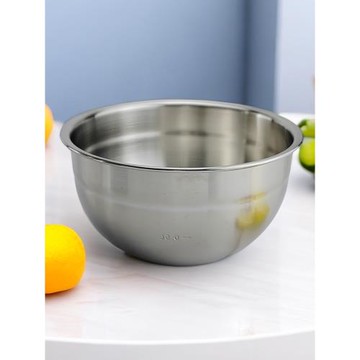 瑞士品牌304不銹鋼碗盆沙拉碗料理攪拌打蛋和面盆烘焙蛋糕盆卷邊