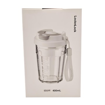 LocknLock 樂扣樂扣 繽紛杯  白色 + 透明色  400ml  1個