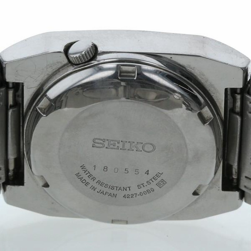 セイコー SEIKO セイコー5 4227-00B0 自動巻式 シルバー 文字盤