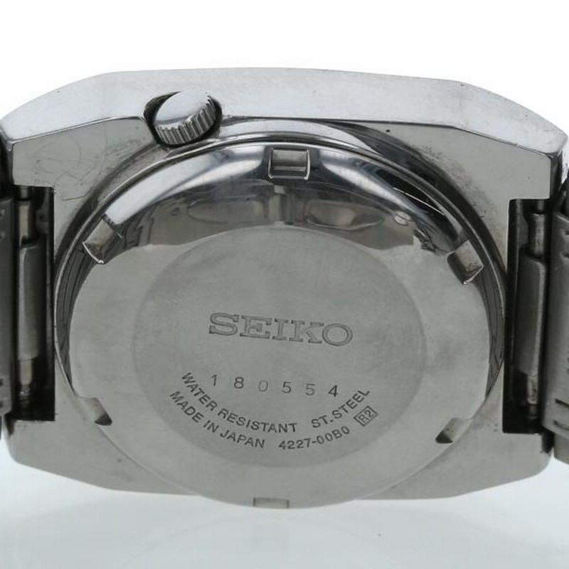 セイコー SEIKO セイコー5 4227-00B0 自動巻式 シルバー 文字盤 3針式 レディース 腕時計 【hon】【中古】 |  LINEショッピング