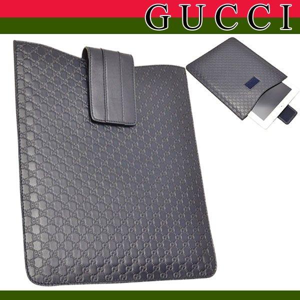 グッチ GUCCI iPadケース ネイビー GG 新作 256575 アウトレット 