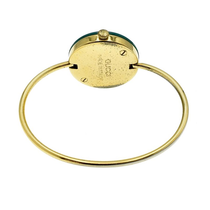 GUCCI グッチ チェンジベゼル 白文字盤 QZ クォーツ レディース腕時計  