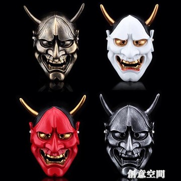 樹脂般若面具全臉cos成人男日本鬼武士鬼臉日式面具掛件裝飾道具創意新品 Yahoo奇摩超級商城 Line購物