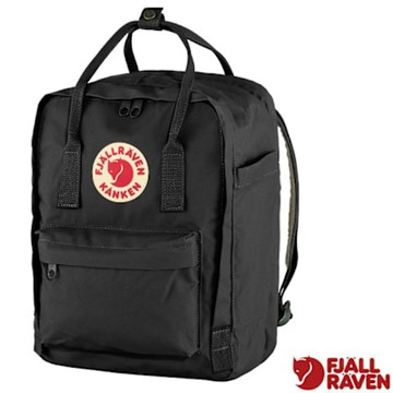 【Fjallraven 北極狐】Kånken Laptop 13L 多功能輕量耐磨日用筆電背包.書包.背包_23523-550 黑