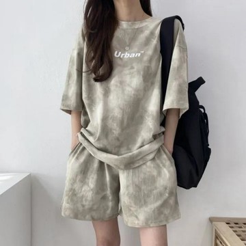 女裝運動套裝｜夏季新款｜兩件套｜寬鬆版型｜時尚百搭｜修飾身形｜休閒百搭｜日常穿搭