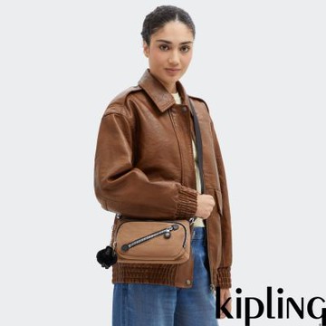 Kipling 淺棕色手提肩背兩用包-NEW MILOS
