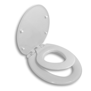 金德恩 GS MALL 台灣製造 兩用子母下鎖式馬桶蓋 白色 子母蓋 馬桶蓋 馬桶 HCG 抑菌 下鎖式 48cm