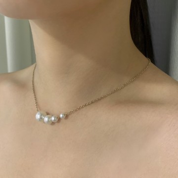 5percent｜N17:: 不規則珍珠鎖骨鏈｜項鍊｜女性｜韓系｜潮流｜好看｜