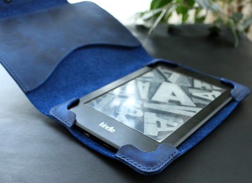 Kindle Paperwhite 12 2024 皮套 藍寶石藍 Kindle 保護套 電子閱讀器保護套