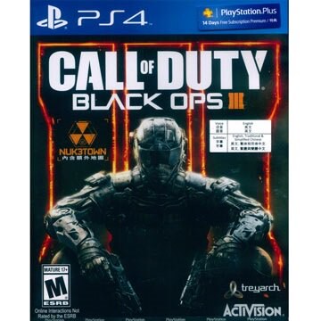 美琪PS4 決勝時刻：黑色行動 3 COD Black OPS 3中文